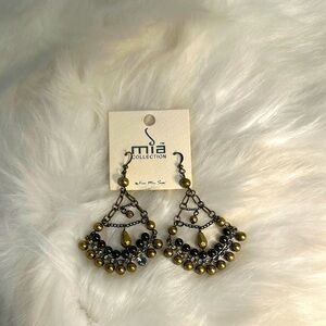 MIA COLLECTION Gold and Silver Chandelier Earrings Accessories Casual Prom